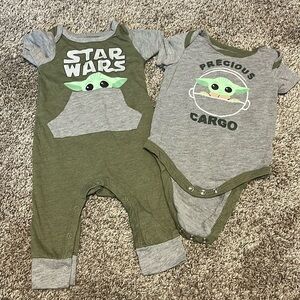 Star Wars Yoda Baby‎ Onesie Bundle 3-6M